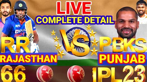 punjab kings vs rajasthan royals match scorecard|PBKS vs RR Cricket Scorecard, 66th Match at Dharamsala.